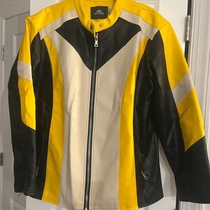 Urban Outfitters Men’s Yellow and Black Jacket xl NWOT